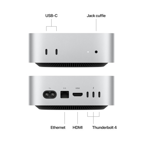 Apple Mac mini - Chip M4 10‑core CPU, 10‑core GPU, 16GB, 512GB SSD