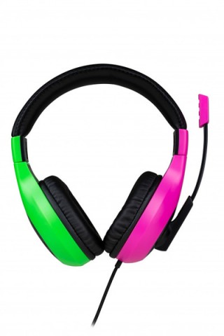 Bigben Interactive Wired Stereo Gaming Headset V1 Auricolare Cablato A Padiglione Giocare Nero, Verde, Rosa