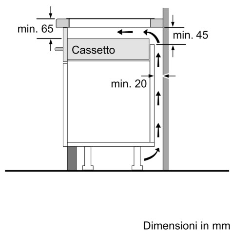 Bosch Serie 2 PUG611AA5E piano cottura Nero Superficie piana 60 cm Piano cottura a induzione 4 Fornello(i)