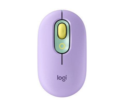 Logitech POP Mouse Wireless con Emoji personalizzabili, Tecnologia SilentTouch, Precisione e Velocità, Design Compatto, Bluetooth, USB, Multidispositivo, Compatibile OS - Daydream