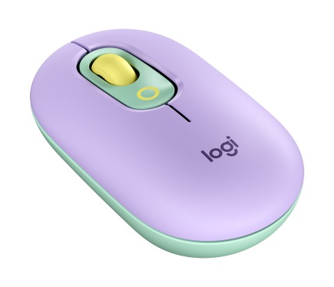 Logitech POP Mouse Wireless con Emoji personalizzabili, Tecnologia SilentTouch, Precisione e Velocità, Design Compatto, Bluetooth, USB, Multidispositivo, Compatibile OS - Daydream