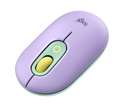 Logitech POP Mouse Wireless con Emoji personalizzabili, Tecnologia SilentTouch, Precisione e Velocità, Design Compatto, Bluetooth, USB, Multidispositivo, Compatibile OS - Daydream