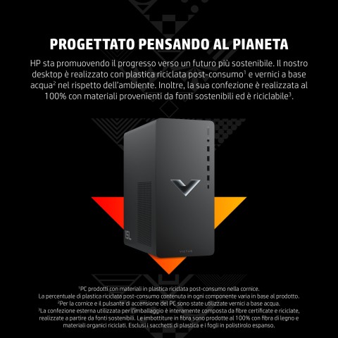 Victus by HP TG02-0095nl Intel® Core™ i7 i7-12700 16 GB DDR4-SDRAM 1 TB SSD NVIDIA GeForce RTX 3060 Ti Windows 11 Home Tower PC Nero