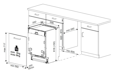 Beko DIN34320 A scomparsa totale 13 coperti E