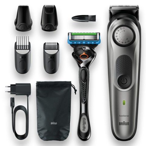 Braun BeardTrimmer 7 Regolabarba 7 BT7320, Regolabarba Uomo, Tagliacapelli, Per Viso, Capelli