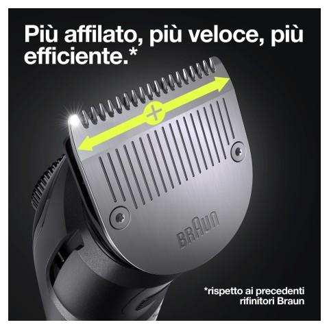 Braun BeardTrimmer 7 Regolabarba 7 BT7320, Regolabarba Uomo, Tagliacapelli, Per Viso, Capelli