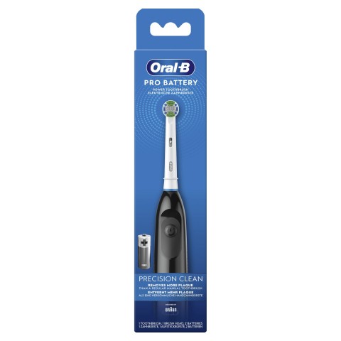 Oral-B Spazzolino Elettrico a Batteria Pro Battery Precision Clean Nero. 1 Spazzolino