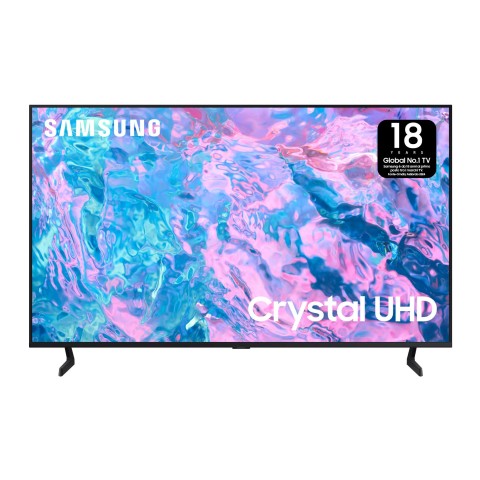 Samsung Series 7 TV UE75CU7170UXZT Crystal UHD 4K, Smart TV 75" Processore Crystal 4K, OTS Lite, Black 2023