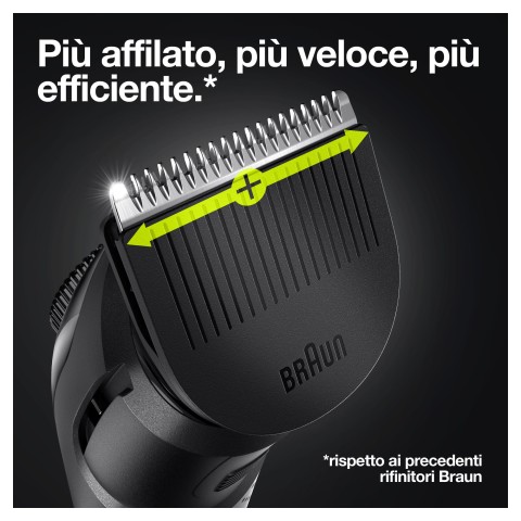 Braun BeardTrimmer Regolabarba 3 BT3321, Regolabarba Uomo, Tagliacapelli, Per Viso, Capelli