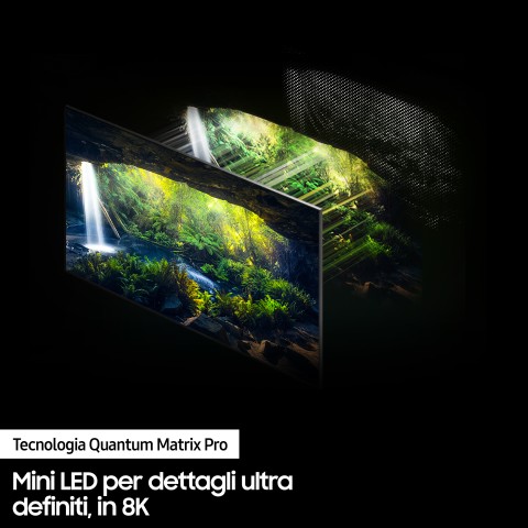 Samsung TV Neo QLED 8K 65” QE65QN800B Smart TV Wi-Fi Stainless Steel 2022, Mini LED, Processore Neural Quantum 8K, Ultra sottile, Gaming mode, Suono 3D