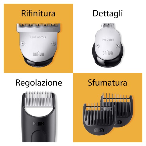 Braun BeardTrimmer BT9420 Regolabarba Uomo