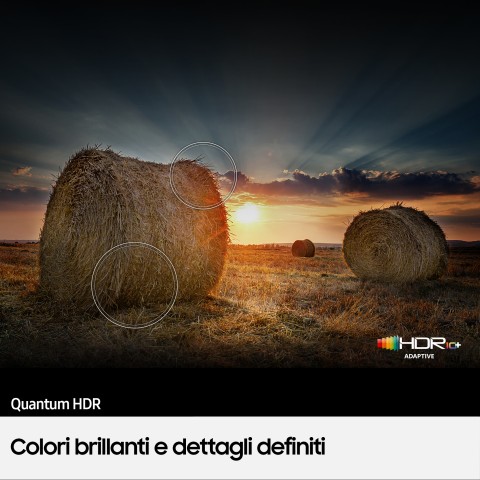 Samsung Series 8 TV QLED 4K 50” QE50Q80B Smart TV Wi-Fi Carbon Silver 2022, Processore Quantum 4K, Quantum HDR, Contrasti profondi, Suono 3D