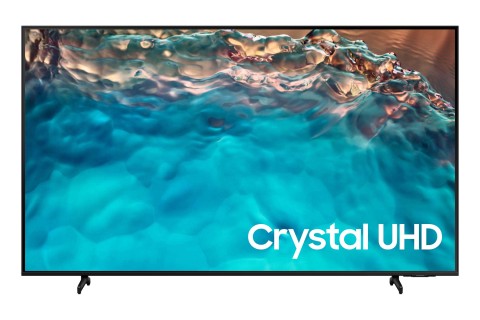 Samsung Series 8 TV Crystal UHD 4K 75” UE75BU8070 Smart TV Wi-Fi Black 2022, Processore Crystal 4K, HDR, Colori reali, Suono ottimizzato