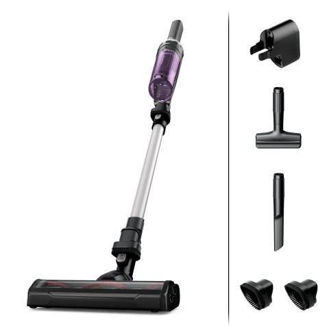 Rowenta X-NANO ESSENTIAL RH1129 aspirapolvere senza filo Viola, Alluminio Senza sacchetto