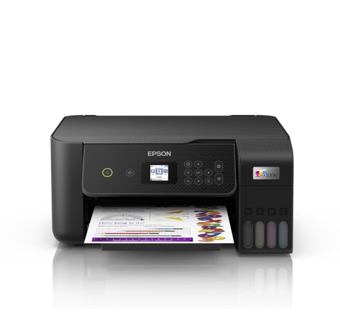 Epson EcoTank ET-2820 stampante multifunzione inkjet 3-in-1 A4, serbatoi ricaricabili alta capacità, 4 flaconi inclusi pari a 3600pag B/N 6500pag colore, Wi-FI Direct, USB