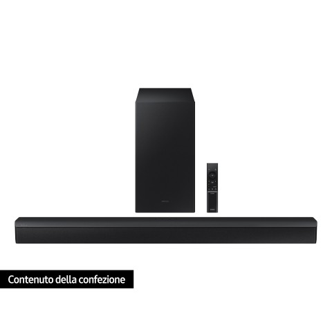 Samsung Soundbar HW-B450/ZF con subwoofer 2.1 canali 300W 2022, bassi profondi, effetto surround, suone ottimizzato, unico telecomando