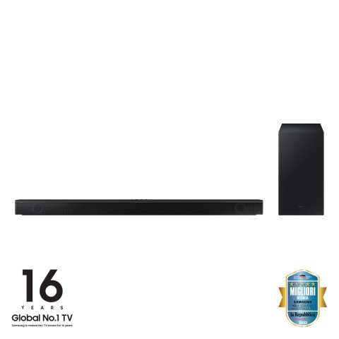 Samsung Soundbar HW-B650/ZF con subwoofer 3.1 canali 430W 2022, audio 3D, suono bilanciato, uniforme e ottimizzato, bassi profondi