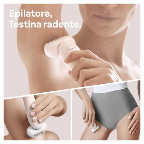 Braun Silk-épil 9 Flex 9-002 - Epilatore Elettrico Donna Bianco/Oro Con Testina Flessibile Per Un’Epilazione Più Semplice