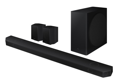 Samsung Soundbar HW-Q930B/ZF con subwoofer e speaker 9.1.4 canali 540W 2022, audio 3D wireless ottimizzato, effetto cinema surround