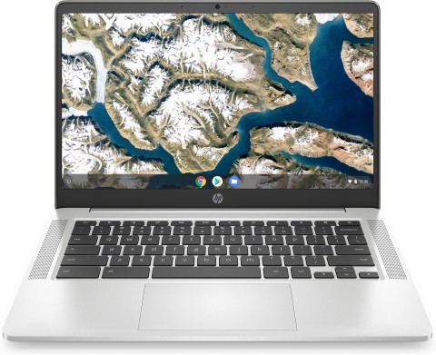 HP Chromebook 14a-na0078nl Intel® Celeron® N4120 35,6 cm (14") HD 4 GB LPDDR4-SDRAM 64 GB eMMC Wi-Fi 5 (802.11ac) ChromeOS Argento