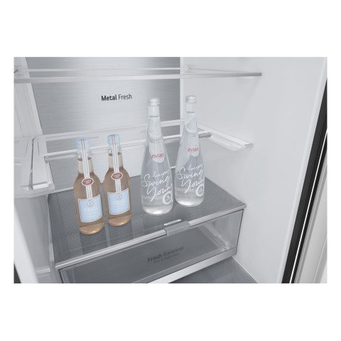 LG GBB72MCUGN Frigorifero combinato, Classe D, 384L, Wi-Fi, Wine Rack, No frost, Nero