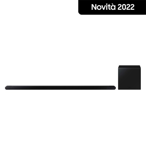 Samsung Soundbar HW-S800B/ZF con subwoofer 3.1.2 canali 330W 2022, audio 3D, effetto cinema surround, gaming mode, design ultra sottile