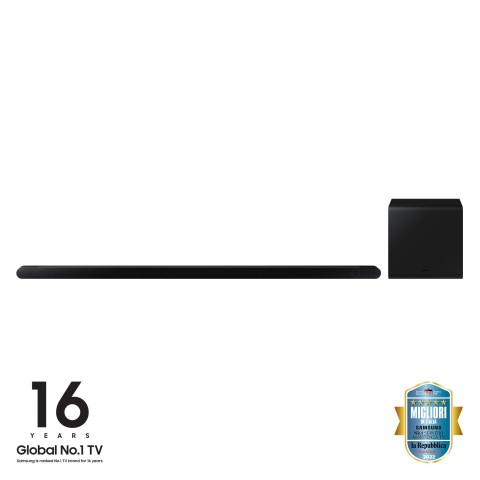 Samsung Soundbar HW-S800B/ZF con subwoofer 3.1.2 canali 330W 2022, audio 3D, effetto cinema surround, gaming mode, design ultra sottile