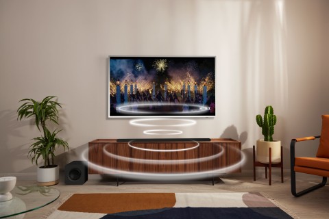 Samsung Soundbar HW-S800B/ZF con subwoofer 3.1.2 canali 330W 2022, audio 3D, effetto cinema surround, gaming mode, design ultra sottile