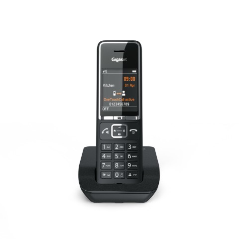 Gigaset COMFORT 550 Telefono analogico/DECT Identificatore di chiamata Nero