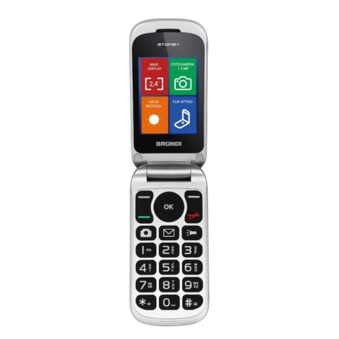 Brondi Stone+ 6,1 cm (2.4") Rosso Telefono cellulare basico