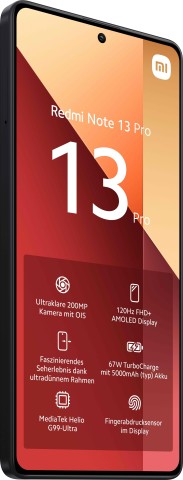 Xiaomi Redmi Note 13 Pro 16,9 cm (6.67") Dual SIM ibrida Android 13 4G USB tipo-C 8 GB 256 GB 5000 mAh Nero