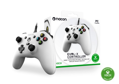 NACON EVOL-X Bianco USB Gamepad PC, Xbox