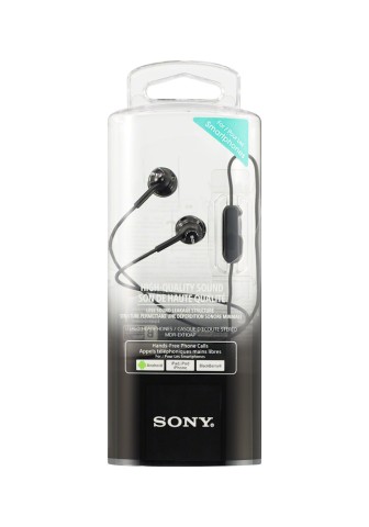 SONY AURIC. MDR EX110APB BLACK CUFFIE AURICOL. C/MIC.5-24000HZ 16O