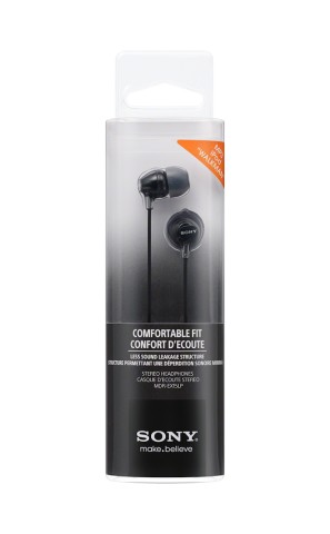 SONY AURIC. MDR EX15LPB BLACK CUFFIA AURIC.IN-EAR 8-22000HZ 100DB