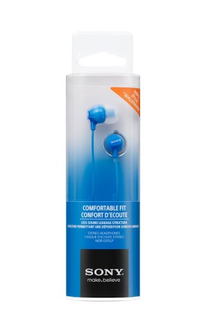 SONY AURIC. MDR EX15LPL AZZURRA CUFFIA AURIC.IN-EAR 8-22000HZ 100DB