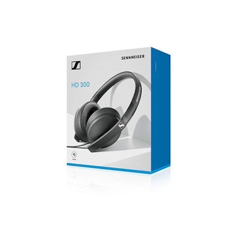 SENNHEISER CUFFIA CIRCUM.HD300 CUFFIA ARCH. 18OHM 118DB C/MIC. NER