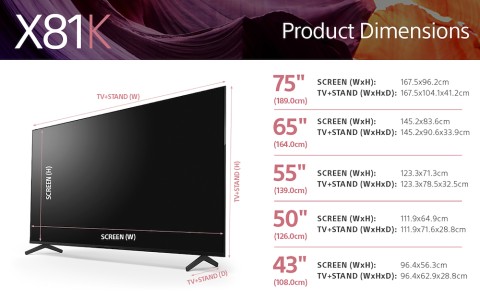 SONY TVC 65" 65X81KAEP UHD 4K SM TV LED 65"UHD 4K HDR DVBT2/S2/HEVC