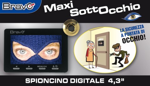 BRAVO MAXI SOTTOCCHIO SPIONCINO DIGITALE MAXI SOTTOCCHIO