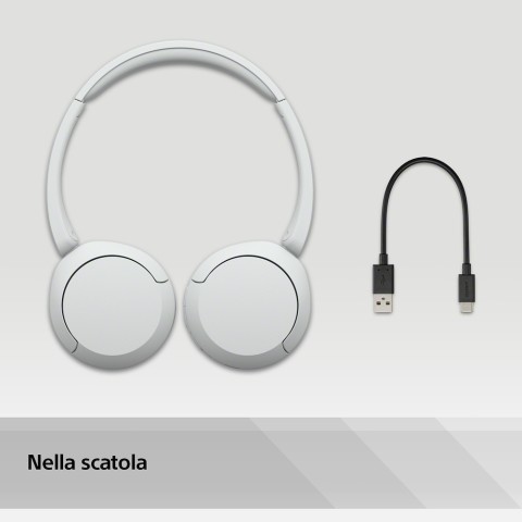 SONY CUFFIA MDR WHCH520W BT BIANCO CUFFIA WIRELESS BT ONEAR BIANCO