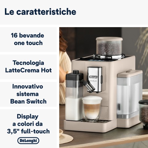 De’Longhi Rivelia EXAM440.55.BG Macchina da caffè automatica Beige