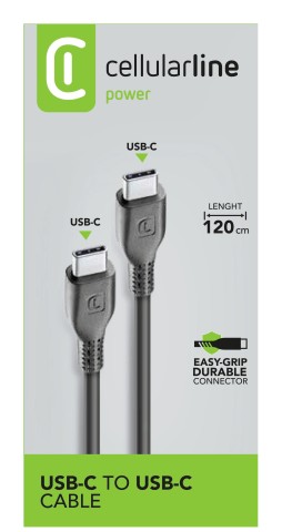 Cellularline Power Cable 120cm - USB-C to USB-C