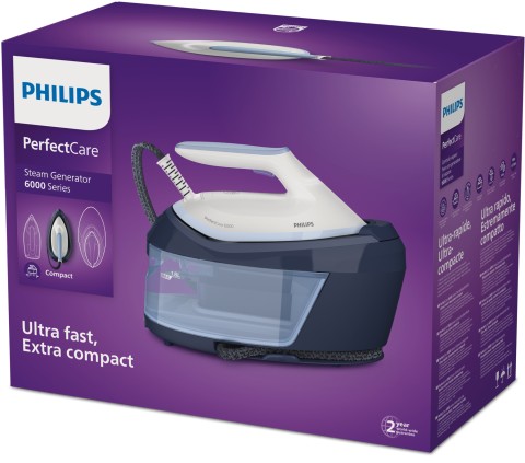 Philips 6000 series PerfectCare PSG6026/20, Ferro da stiro generatore di vapore, 2400W, 1.8L