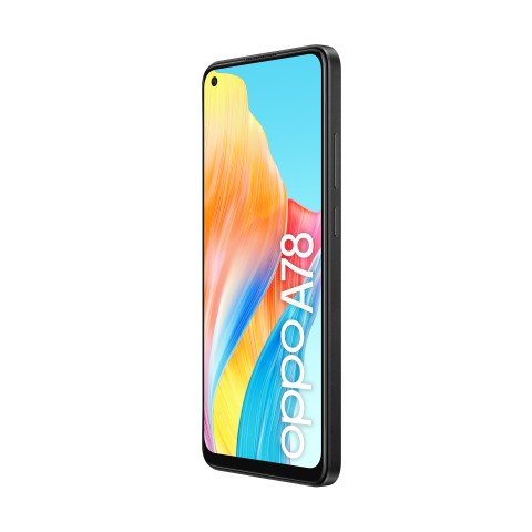 OPPO A78 4G Smartphone, AI Doppia fotocamera 50+2MP, Selfie 8MP, Display 6.43” 90HZ AMOLED FHD+, 5000mAh, RAM 8(Esp 4GB/6GB/8GB)+ROM 128GB (esp1TB), IP54, [Versione Italia], Mist Black