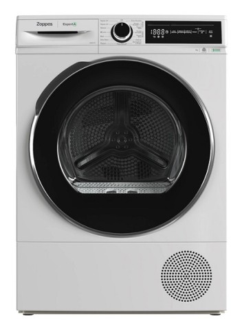 Zoppas VZD8HT2T asciugatrice Libera installazione Caricamento frontale 8 kg A+++ Nero, Bianco