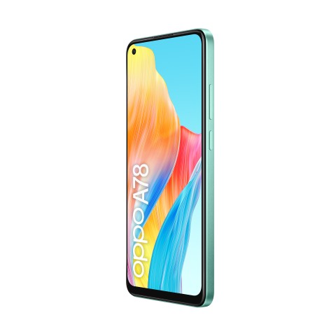 OPPO A78 4G Smartphone, AI Doppia fotocamera 50+2MP, Selfie 8MP, Display 6.43” 90HZ AMOLED FHD+, 5000mAh, RAM 8(Esp 4GB/6GB/8GB)+ROM 128GB (esp1TB), IP54, [Versione Italia], Aqua Green