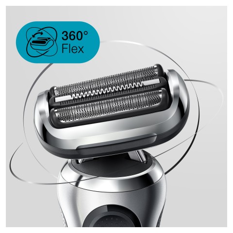 Braun Series 7 71-S1200s Rasoio Trimmer Argento