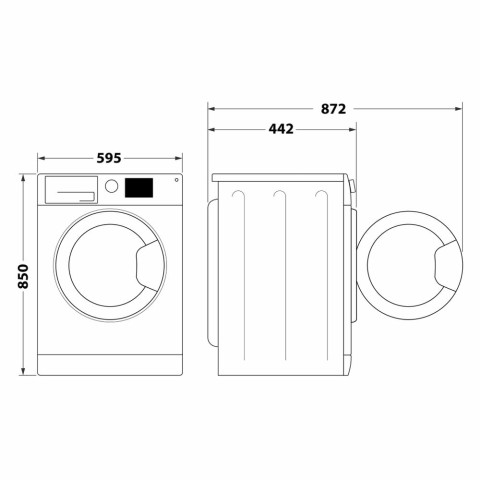 Hotpoint Lavatrice a libera installazione EU RSSG 725 S IT