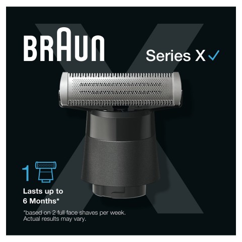 Braun Series X Lama Di Ricambio – Compatibile Con I Modelli Series X, Regolabarba Uomo E Rasoio Elettrico Per Barba, Una Lama Per Radere, Regolare E Definire Qualsiasi Stile, 1 Pezzo, XT10