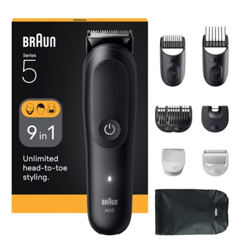 Braun AIO5540 tagliacapelli Nero 14 Ioni di Litio