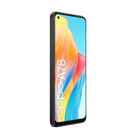 OPPO A78 4G Smartphone, AI Doppia fotocamera 50+2MP, Selfie 8MP, Display 6.43” 90HZ AMOLED FHD+, 5000mAh, RAM 8(Esp 4GB/6GB/8GB)+ROM 128GB (esp1TB), IP54, [Versione Italia], Mist Black